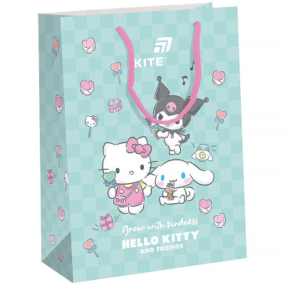 Пакет подарунковий "Kite" /HK26-265/ 18х24см, Hello Kitty MIX (5)