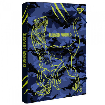 Папка для праці картон на гумці А4 "Yes" /491556/ "JURASSIC WORLD" (1/20)