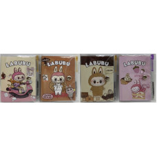 Блокнот 10,5*13,5см/60арк. /503800/ == на кнопці з ручкою "Labubu Лабубу" (1/12)
