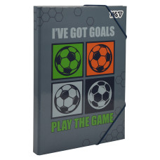 Папка для праці картон на гумці А4 "YES" /500255/ Football (1/20)