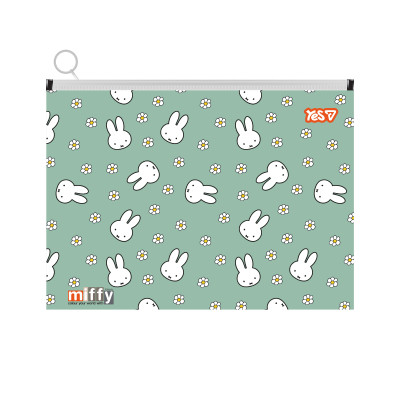 Папка-конверт з бігунком А4 "Yes" /492412/ Miffy (12/144)