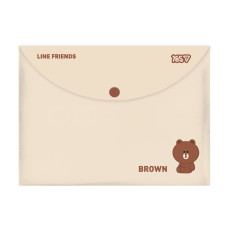 Папка-конверт на кнопці В5 "Yes" /492464/ Line Friends (12/240)