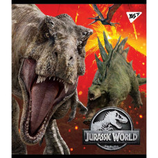 Зошит уч. "YES" 18арк.# /765316/ "Jurassic World" Ірідіум+гібрід.виб.лак (10/200)