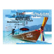 Альбом для малювання А5/16арк. "Офорт" /AA5516/ на скобі, 100г/м.кв (20/320)
