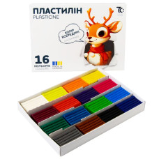 Пластилін "7C:" 16 кол. /7C31602/ 16*8г (1/24)
