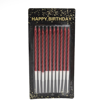 Набір свічок для торту "JO" /DSCN9325/ "Happy birthday" 10шт., блістер (1/60)
