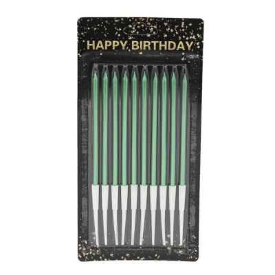 Набір свічок для торту "JO" /DSCN9330/ "Happy birthday" 10шт., блістер (1/60)