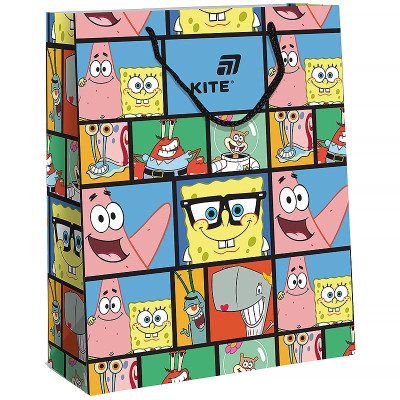 Пакет подарунковий "Kite" /SB26-266/ 26х32см, SpongeBob SquarePants (5)