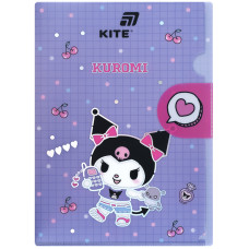 Папка-куточок А4 "Kite" /HK25-248-1/  з клапаном  Kuromi (1/12)