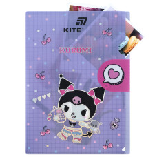 Папка-куточок А4 "Kite" /HK25-248-1/  з клапаном  Kuromi (1/12)