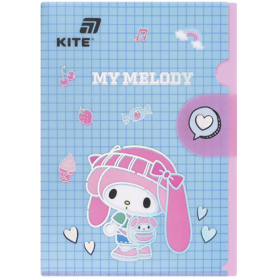 Папка-куточок А4 "Kite" /HK25-248-3/  з клапаном  My Melody (1/12)