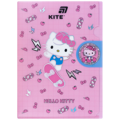 Папка-куточок А4 "Kite" /HK25-248-4/  з клапаном  Hello Kitty (1/12)