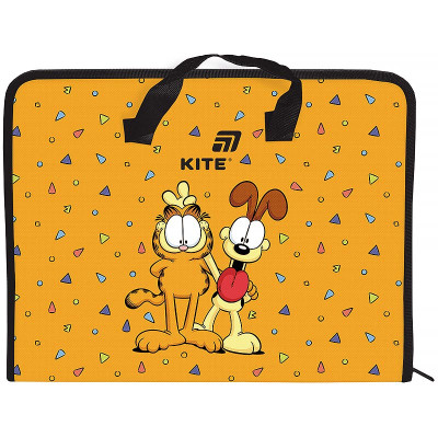 Папка-портфель А4 на блискавці "Kite" /GF26-202/  1 відділ, Garfield Retro/Classic (1/30)