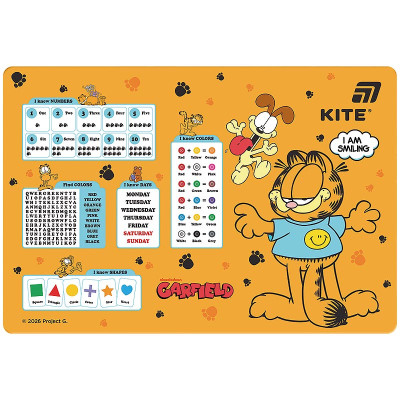 Підкладка настільна "Kite" /GF26-207/ 42,5x29см, Garfield Retro/Classic (1/10)