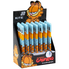 Ручка гелева "пиши-стирай" "Kite" /GF26-068/ Garfield Retro/Classic синя (28/1344)