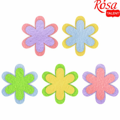 Заготовка "Rosa Talent" /432/ "Квіти 3" 4,5*5см-5шт, 3,6*4см-5шт