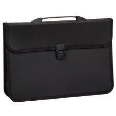 Портфель  2 відд., B4 "4OFFICE" /4-252/ чорний  (1/10)