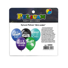 Кульки повітряні "Pelican" /828084/ 12"(30сm) "Для шефа" 1-стор. 10шт