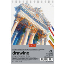 Альбом для ескізів "MUSE" A5/30арк./PB-SC-030-337/ спіраль, 150 г/м2 (4)