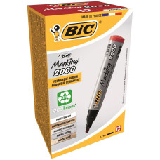 Маркер "BIC" 2000 перманент /8209133/(033) червоний (12/384)