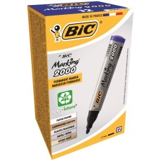 Маркер "BIC" 2000 перманент /8209143/(064) синій (12/384)