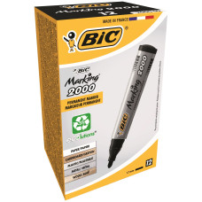 Маркер "BIC" 2000  09 ЕКО перманент /8209153/095/ чорний (12/384)