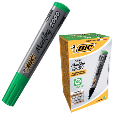 Маркер "BIC" 2000 02 перманент /8209123/(026) зелений (12/384)