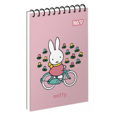 Блокнот А7/80 # спіраль зверху "YES" /152513/ "Miffy: Soft World" (1/336)