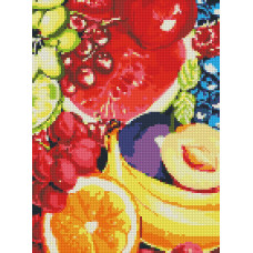STOCK Алмазна мозаїка "Ідейка" /AMO7081/ "Солодкі фрукти" 30*40см