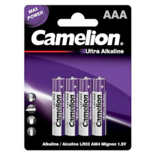 Батарейка "Camelion" /LR03/4bl/043/042/286/ Ultra Alkaline, лужна, 1,5V, мізинчик (4/48/286)