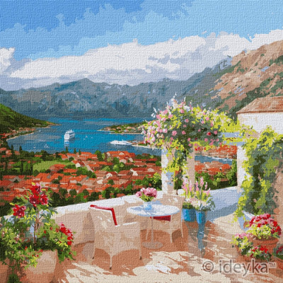 Картина за номерами "Ідейка" /KHO3592/ "Которська бухта" 50*50см