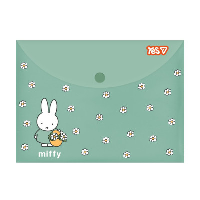 Папка-конверт на кнопці В7 "Yes" /492123/ Miffy (10/400)