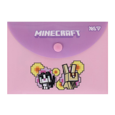 Папка-конверт на кнопці В7 "Yes" /492348/ Minecraft (10/400)
