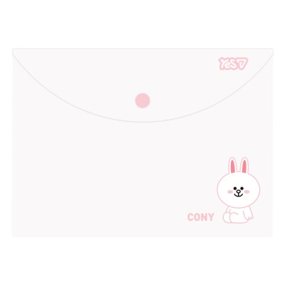 Папка-конверт на кнопці В6 "Yes" /492466/ Line Friends (10/400)