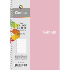 Блокнот "Genius" спіраль /B5-080-6800K/ ##, пластик 0,5 мм, 70 г/м2, заокруглені кути (4/64)