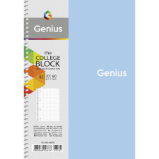 Блокнот "Genius" спіраль /B5-080-6800K/ ##, пластик 0,5 мм, 70 г/м2, заокруглені кути (4/64)