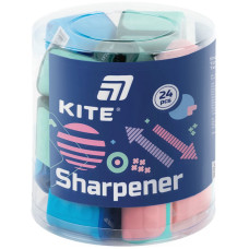 Точилка "Kite" /K26-120/ "Twist" прямокутна, з контейнером, асорті (24/2880)