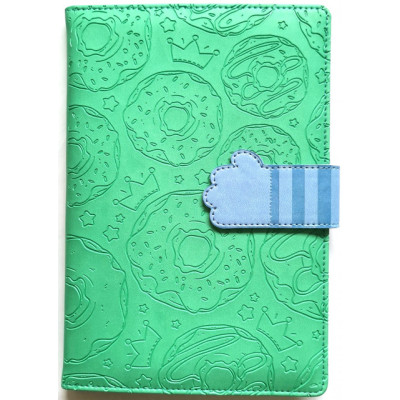 Скетчбук ДИТЯЧИЙ "Bourgeois" А5/64 шкірзам Тв.обкл. /диз.9335/ вн. Бл.80г, чисті, тиснен + магніт заст. (1/40)