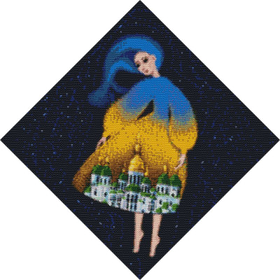 STOCK Алмазна мозаїка "Ідейка" /AMO7240/ "Берегиня Софіївська @mosyakart"40*40см, шт