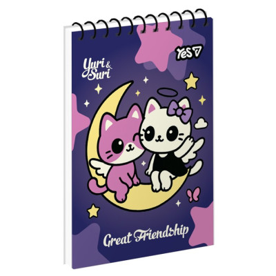 Блокнот А7/80 # спіраль зверху "YES" /152363/ "Best Friends Forever" (1/336)