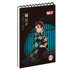 Блокнот А7/80 # спіраль зверху "YES" /152352/ "Demon Slayer" (1/336)
