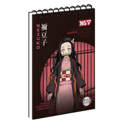 Блокнот А7/80 # спіраль зверху "YES" /152518/ "Demon Slayer: Nezuko" (1/336)