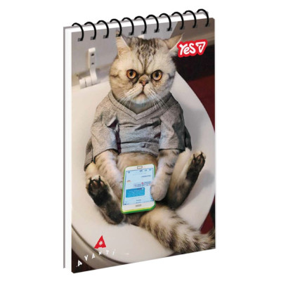 Блокнот А7/80 # спіраль зверху "YES" /152372/ "Relax" (1/336)