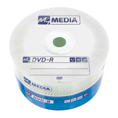 Диск DVD-R  MyMedia 16x  4.7 Gb Matt Silver  Bulk 50