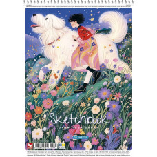 Альбом для малювання "Школярик" А4/30арк./PB-SC-030-8041/ спіраль, 120г/м2, УФ-лак (9/63)