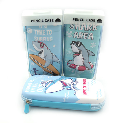 Пенал "JO" /P0921/ жорсткий об'ємний "Акула" 21,5*8,5*9,5см, PVC (1/12)