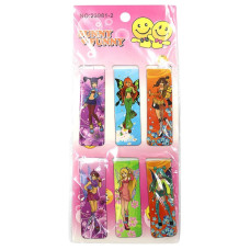 Закладка-магніт "JO" /23981-20(24)/  "Girls" 6шт., 2*12см, мікс