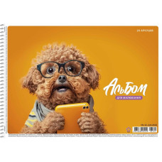 Альбом для малювання "Star" А4/20арк./PB-SC-020-8502/ спіраль, 100г/м2, виб.УФ-лак (9/108)