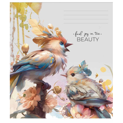 Зошит уч. "Школярик" 48арк.== /3268L/ "Beauty" ВД-лак (дівчинка) (10/100)