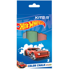 Крейда кольорова 3кол. "Kite" /HW24-077/ Jumbo "Hot Wheels" (1/20/120)